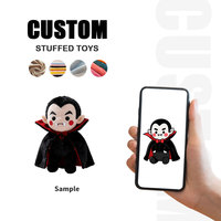 Fabricant de peluches, jouets en peluche personnalisés, poupées miniatures uniques et mignonnes, poupées démon vampire pour enfants, coton PP, tissu écologique