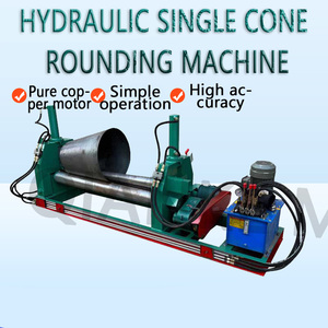 Máquina semiautomática hidráulica de tres rodillos para curvar chapa de hierro en cono, máquina de conificación cónica - Product Image 6