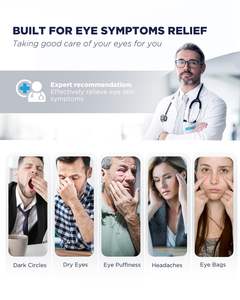 Paquete de hielo de terapia de frío caliente con diseño 3D de gel sólido Máscara de Ojos de gel fresco Máscara de sueño frío Blackout Ojos Alivio del estrés en color negro - Product Image 6