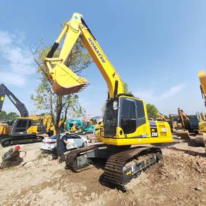 Excavadora hidráulica sobre orugas Komatsu PC 200-8 usada con caja de cambios de motor central Maquinaria de movimiento de tierras Precio bajo Venta directa China - Product Image 2