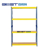 Étagère en acier sans boulons à 5 niveaux, robuste, durable, réglable, pour stockage en entrepôt, avec protection contre la corrosion, en carton