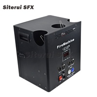 Projecteur de flammes SITERUI Sfx à trois voies, 200 W, machine à flammes avec 3 canettes de flamme intégrées, contrôle DMX pour scène extérieure et discothèque
