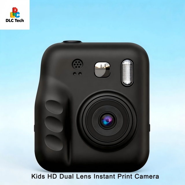 DLC 9600W HD Camera 2.0 Inch Blue Light Filter Screen No Ink Printing 1080P Video Graffiti Coloring LED Flash Gift for Kids