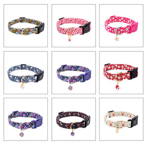 OEM ODM logotipo personalizado patrón de algodón suave ajustable perro <span class=keywords><strong>collar</strong></span> de entrenamiento de diseñador personalizado perro mascota collares - Product Image 6