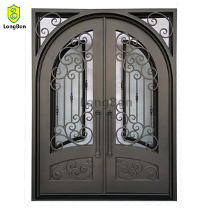 Puertas Dobles de Hierro Forjado a Mano con Adornos Ornamentados, Medidas de Seguridad Exquisitas para Hogares de Lujo, Elegantes para Apartamentos - Product Image 3