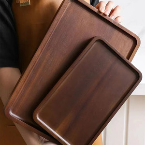 Plateau de service personnalisable en bois d'acacia pour la cuisine, la maison ou l'hôtel, style classique, <span class=keywords><strong>vaisselle</strong></span> pour les fêtes ou le service de nourriture - Product Image 2