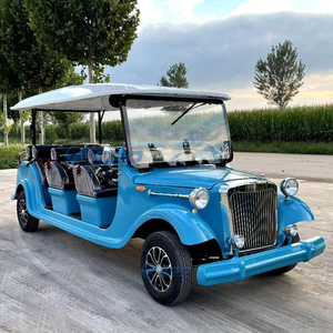 Voiture de tourisme vintage haut de gamme bleu ciel avec toit blanc, faible bruit, design élégant et épuré, fiable et abordable - Product Image 2