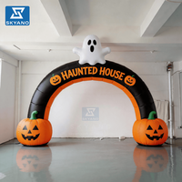 Arche gonflable sur le thème d'Halloween, entrée gonflable d'Halloween