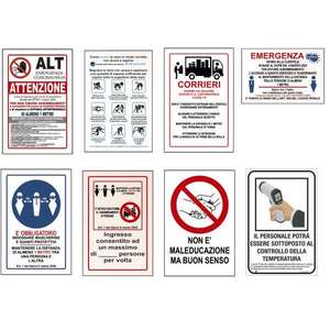 Señales de seguridad para la prevención de la Covid, control de temperatura de 200 x 300 mm - Product Image 1