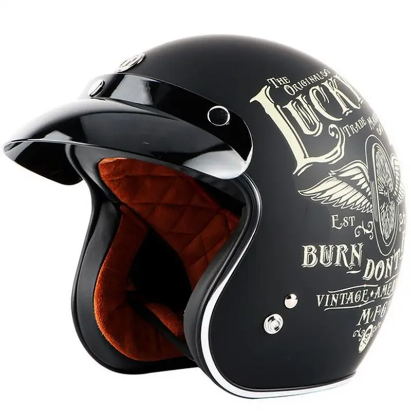 SUBO Classic Retro Motorbike Helmet style motorcycle helmet For Chopper bikes Hary style helmet