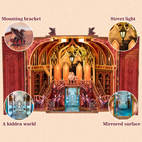 Nouveau Kit Book Nook 2026 – Modèle DIY à assembler soi-même – Armoire Magique Mystérieuse ZP05 – Puzzle 3D en bois, idéal comme ornement de bibliothèque et de bureau