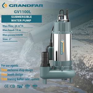 Grandfar GV1100L 220V 1.5HP OEM 2'' Outlet Commercial Buildings Clean Wastewater High <b>Submersible</b> Water <b>Pump</b> GV1100L <b>Submersible</b> - Product Image 1