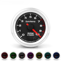 Harga Pabrik Terlaris Tachometer Modifikasi Mobil 2'' 52mm 0-10.000 RPM dengan Motor Stepper 7 Warna Lampu Latar 12V
