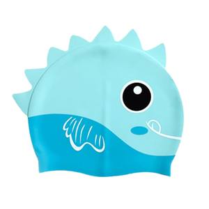 Gorro de natación de pescado de dibujos animados <span class=keywords><strong>para</strong></span> niños, gorros de piscina impermeables de silicona <span class=keywords><strong>para</strong></span> niños, gorro de natación de dibujos animados de pescado elástico - Product Image 4