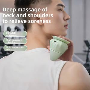 Rodillo de Masaje Eléctrico de 3 Velocidades para Tejido Profundo, Montado en la Pared, con Terapia de Calor, Recargable por USB e Impermeable - Product Image 3