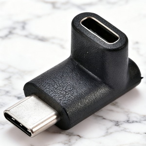 محول USB 3.1 نوع C جديد بزاوية 90 درجة من ذكر إلى أنثى، محول شحن USB C للهواتف المحمولة والأجهزة اللوحية وأجهزة الكمبيوتر المحمولة مع مخرج تيار مستمر - Product Image 4