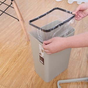 Cubo de Basura Rectangular con Tapa de 8L para Uso en Interiores, Cubo de Basura Automático con Sistema de Presión - Product Image 2