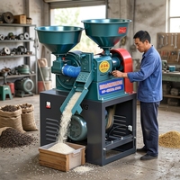 Offre Spéciale : Mini Machine Automatique Combinée pour le Riz – Décortiqueuse, Polisseuse et Broyeur de Maïs à Double Usage