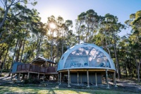 Dôme géodésique de luxe pour hôtel-resort familial en plein air, tentes igloo de glamping en PVC, style moderne, à vendre