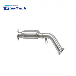 ท่อดาวน์ไปป์แบบไหลสูงสำหรับ Audi A4 A5 Q5 2.0T – ท่อไอเสียสแตนเลส T304 ขัดเงาเพื่อเพิ่มประสิทธิภาพ - Product Image 5