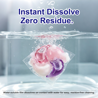 Capsules de lessive écologiques 12g/15g en gros, dosettes de lavage en vrac Oxy, parfum longue durée, capsules jetables de qualité supérieure