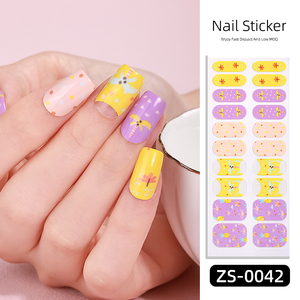 Pétalos originales personalizados 2026 Primavera Transparente Estilo floral Uñas finas Manucure Sticker - Product Image 5