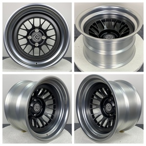 Factory Direct Custom geschmiedete Räder Sport räder Mattschwarz Grau Mittel matt poliert Lip Schwarz Finish Pkw-Räder