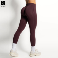 Nouveaux Leggings de Sport et Fitness Sans Coutures Personnalisés pour Femmes 2026 – Modèle Scrunch Contour Respirant pour l'Entraînement et la Gym