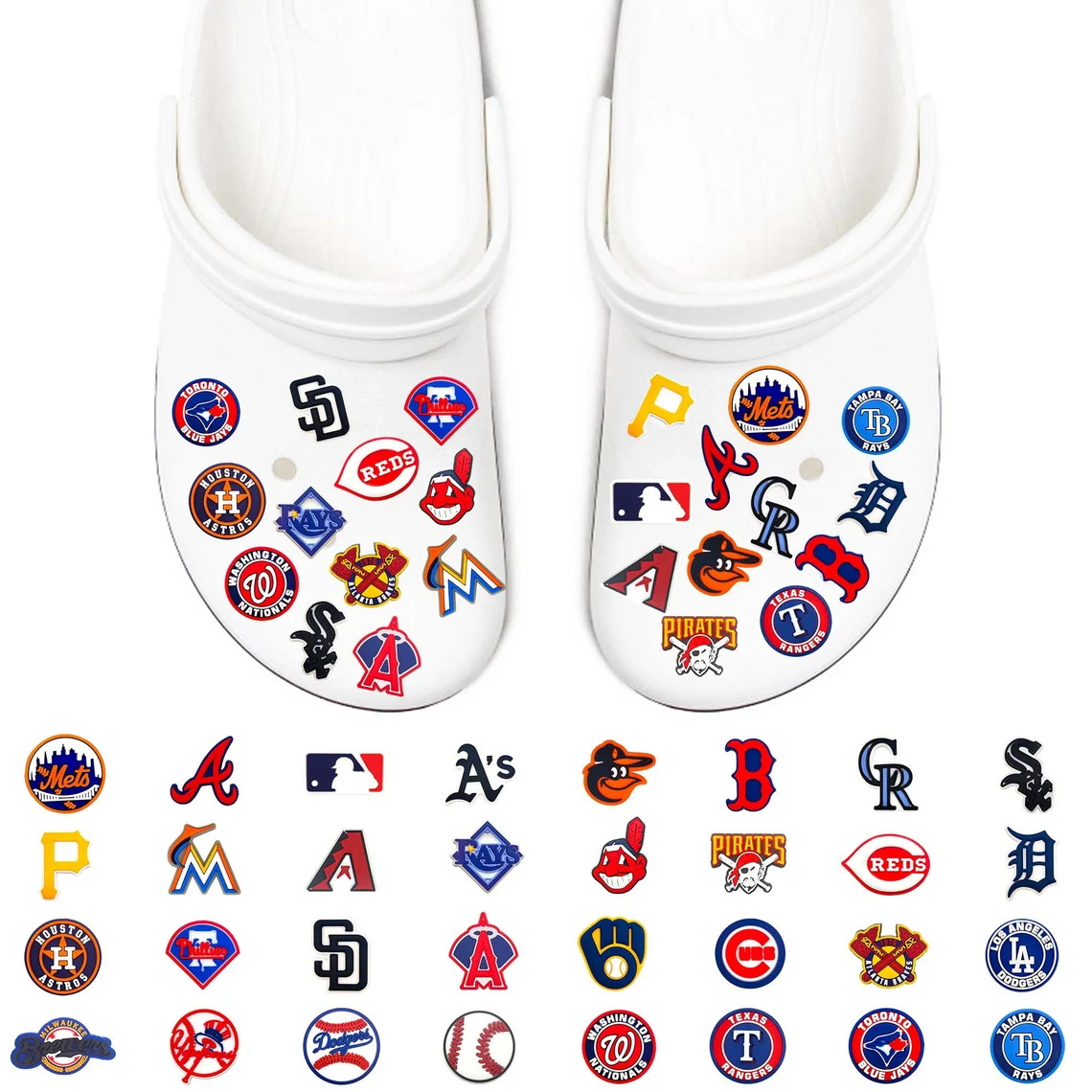 Новое поступление, модная обувь в американском стиле, подвески для бейсбола, дизайнерские подвески для обуви, подвески для спортивной команды из ПВХ, подвески для обуви на заказ