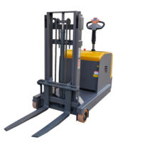 Chariot élévateur à palettes entièrement électrique Worui, batterie au plomb-acide, pneus en polyuréthane, 48V, longueur de fourche 1100 mm, déplaceur latéral hydraulique
