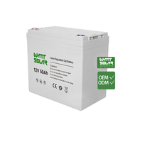 Batterie plomb-acide scellée sans entretien Agm 12v 50ah à haut rendement