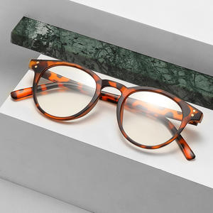 Montures de lunettes ovales Wenzhou pour femmes, monture transparente complète, verres acryliques, verres plats, style étudiant 5025 - Product Image 3