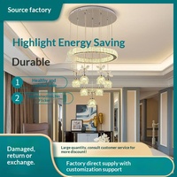 Lustres romantiques en cristal pour chambre à coucher, salle à manger, salon, cafés et salles à manger chaleureuses - Source lumineuse LED, type suspendu