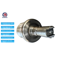 Poros Tangga Diameter Besar Kustom Baja 34CrNiMo6 Tempa Poros Rotor Besar Poros Rotor Motor