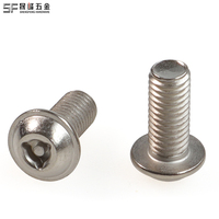 Tornillo de seguridad antimanipulación con cabeza triangular, cabeza alomada con cuello, cabeza de puente, cabeza de botón con brida y pasador triangular