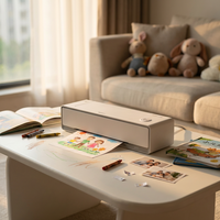 Mini Impresora Inalámbrica a Color Compatible con Múltiples Sistemas, con USB Tipo-C, Impresora Pequeña para el Hogar y la Oficina, Ideal para Tareas Escolares