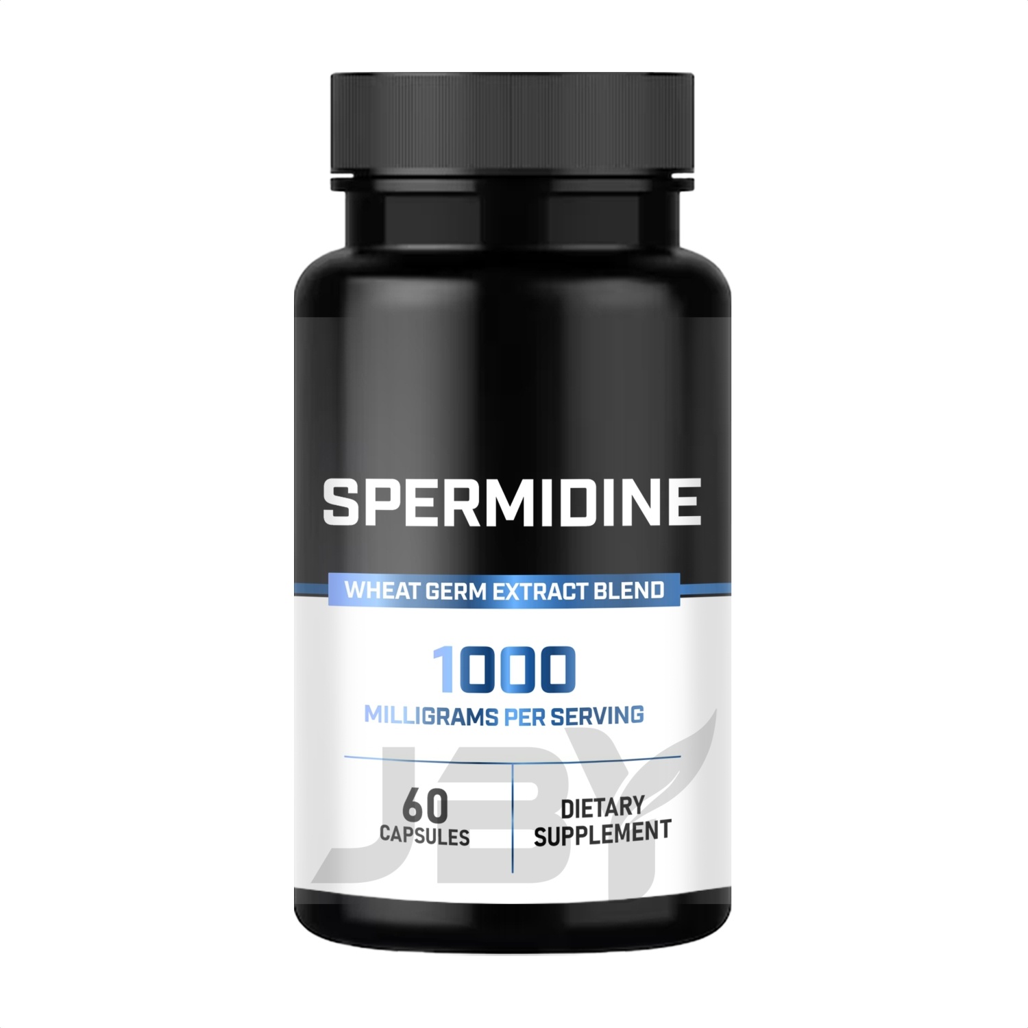 JBY Spermidine Capsules Wheat Germ Extract 1000mg Per Serving Adult Vegan Gluten Free Dietary Supplement For Daily Health