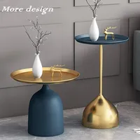 Luxe Moderne Kant Salontafel Voor Woonkamer Meubels Marmer Metaal Koffie Tafels