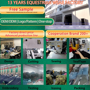 Giacca da <span class=keywords><strong>Equitazione</strong></span> Lunga <span class=keywords><strong>per</strong></span> Donna in Pelle e Rete Impermeabile Antivento Personalizzata OEM - Product Image 4