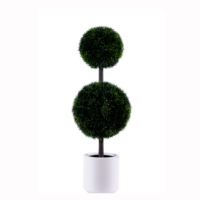 Arbre artificiel en spirale, style bonsaï moderne, en pot, en buis, pour décoration intérieure et extérieure, vente en gros