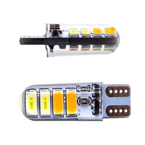 Bóng Đèn LED Gel Silicon T10 8SMD 5630 Đèn Flash Hai Màu W5W Đèn Chiều Rộng Khe Hở Nhấp Nháy Cho Xe Hơi Đèn Tạo Cửa Bên - Product Image 2