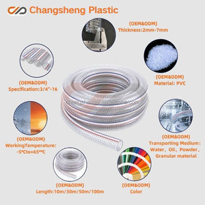 Manguera Flexible Reforzada con Alambre <span class=keywords><strong>de</strong></span> Acero <span class=keywords><strong>de</strong></span> <span class=keywords><strong>PVC</strong></span> Transparente <span class=keywords><strong>de</strong></span> 32 mm, <span class=keywords><strong>de</strong></span> Grado Alimenticio para Vacío y Alta Presión, para Transporte <span class=keywords><strong>de</strong></span> Líquidos, Gránulos y Polvo - Product Image 6