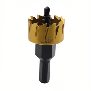 Lame de scie cloche HSS Ttake 38 mm, revêtement en titane, fabriquée en Italie - Product Image 2