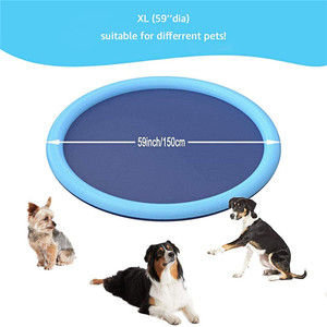 Dog Cool Toys Splash Pad for Dogs Anti-Slip Pool for <b>Large</b> Dogs Thickened Durable Outdoor Water Play <b>Mat</b> Summer Sprinkler Toy - Product Image 2