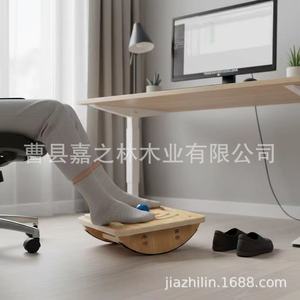 กระดานทรงตัวไม้พร้อมลูกบอลสำหรับฝึกออกกำลังกาย ดีไซน์กันลื่น - Product Image 3
