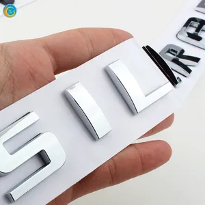 Nameplatesticker 3D car emblem Custom Chrome Auto Emblems safe adhesive stacked automotive