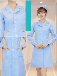 Vendita calda quattro stagioni a maniche corte in Rayon bianco camice da laboratorio per medici farmacia clinica di bellezza industrie mediche - Product Image 6