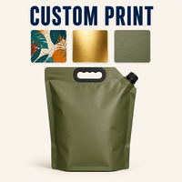 Pochette souple personnalisée imprimée, recyclable, avec bec verseur, bouchon et poignée pour lessive 500g 1000g 2000g