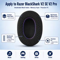 Cache-oreilles Razer Black Shark V2SE V2 PR0 édition professionnelle housse pour casque en cuir accessoires pour étui en mousse