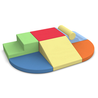 Ensemble de jeu d'escalade sensoriel en mousse souple haute densité pour enfants, avec marchepieds et toboggan, idéal pour les crèches et les maternelles - Vente en gros directe usine